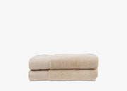 Set of 2 envello bone coloured cotton Hand Towels