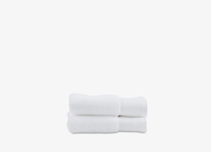 Set of 2 envello white cotton Washcloths