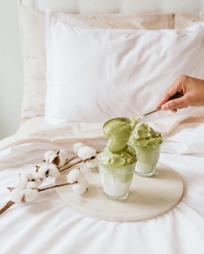 Breakfast in Bed: Dalgona Matcha