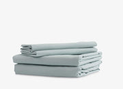 envello Crisp Chambray blue sheet set with 1 flat, 1 fitted and 2 pillowcases